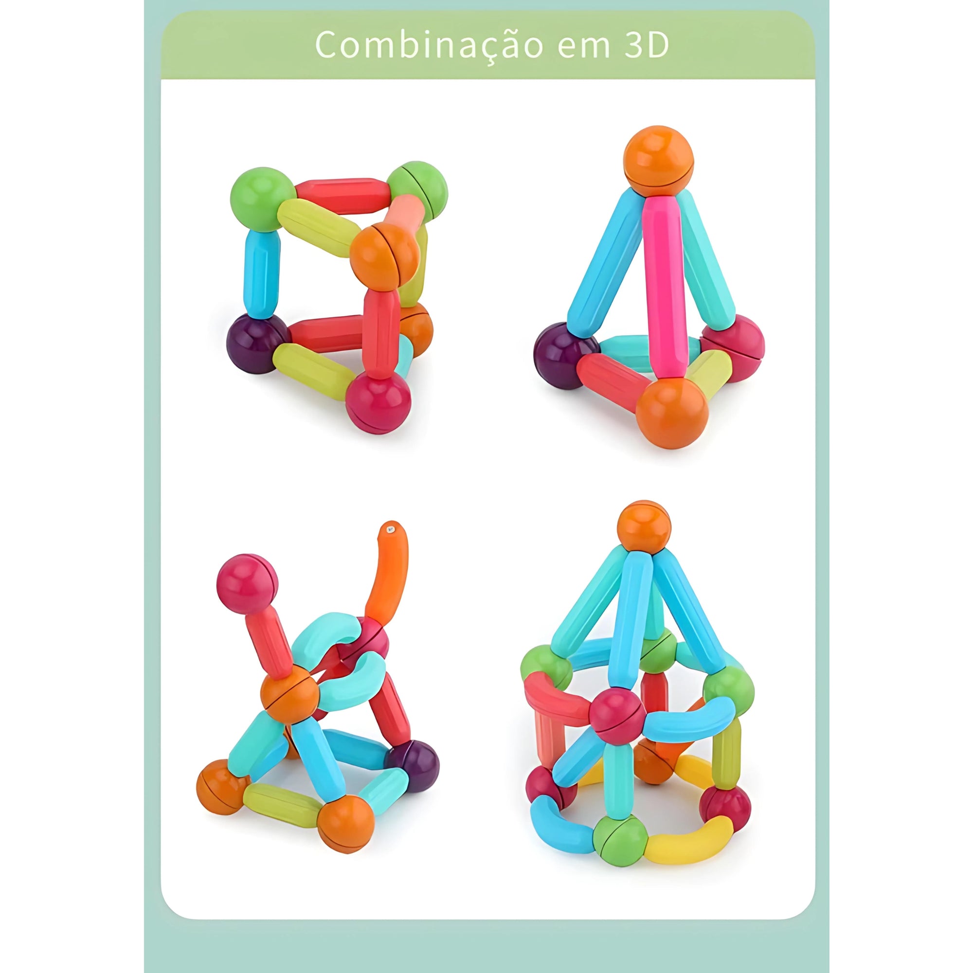 Brinquedo Magnético Criativo - Magnetic Kids