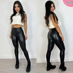 Calça de Couro Aveludada - HotLeg