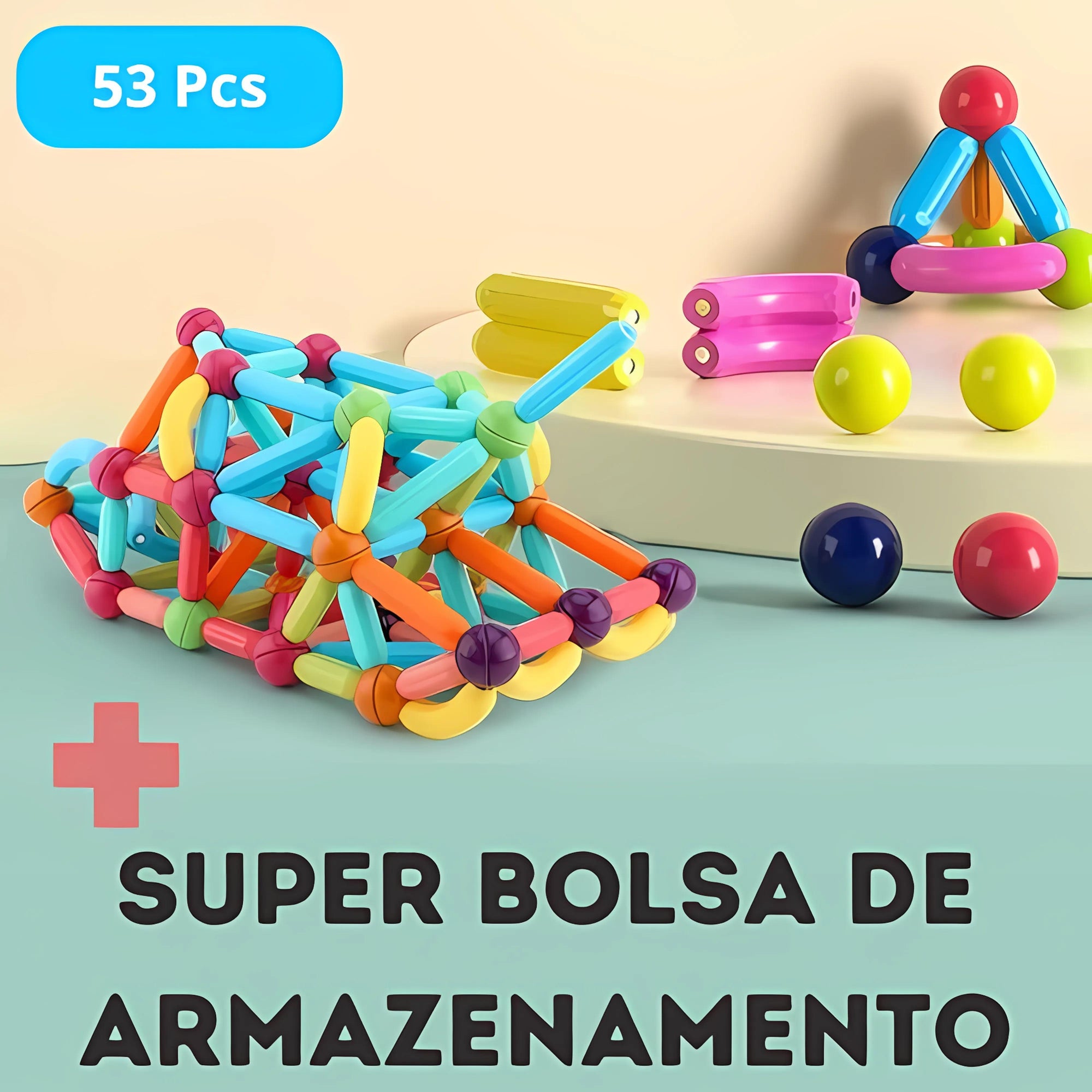 Brinquedo Magnético Criativo - Magnetic Kids