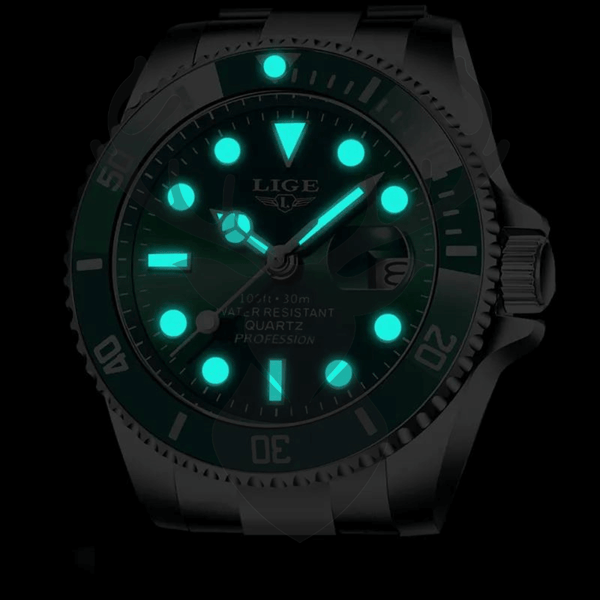 Relógio Masculino - Lige Watch Luxury Original a Prova D'água