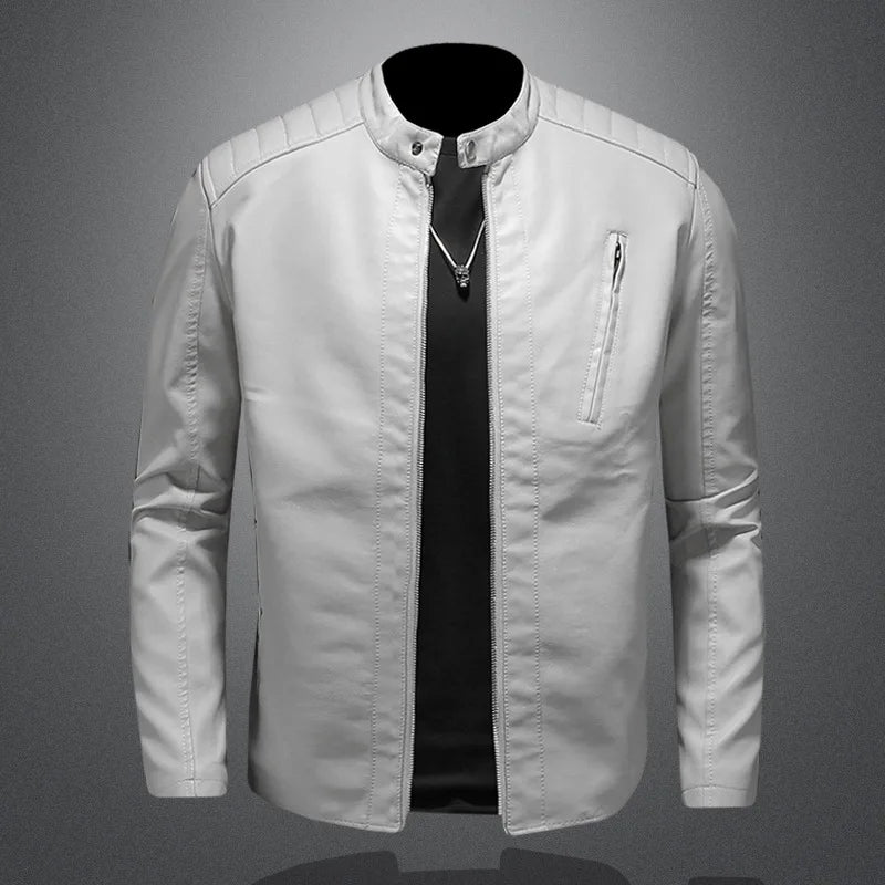 Jaqueta de Couro Elegance Masculina