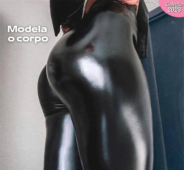 Calça de Couro Aveludada - HotLeg