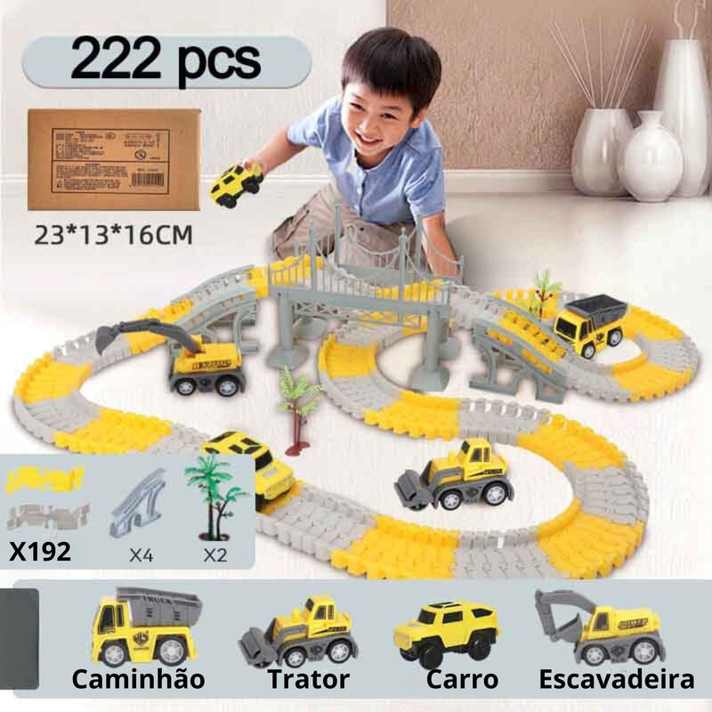 Kit de Trilhos e Carro Elétrico - Oferta Especial Pré Dia das Crianças!
