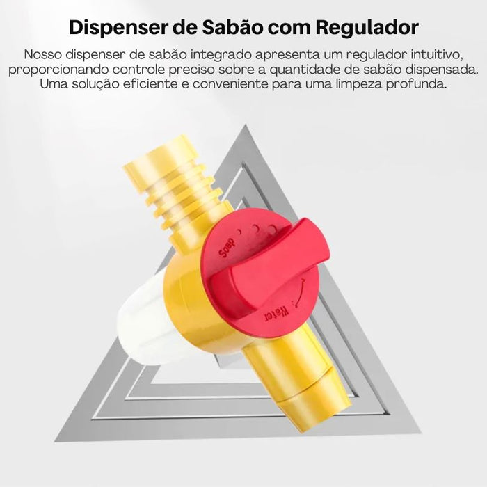 TurboClean© Escova Giratória para Lavagem de Veículos (+Brinde Grátis)