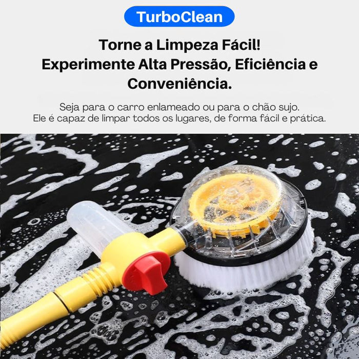 TurboClean© Escova Giratória para Lavagem de Veículos (+Brinde Grátis)